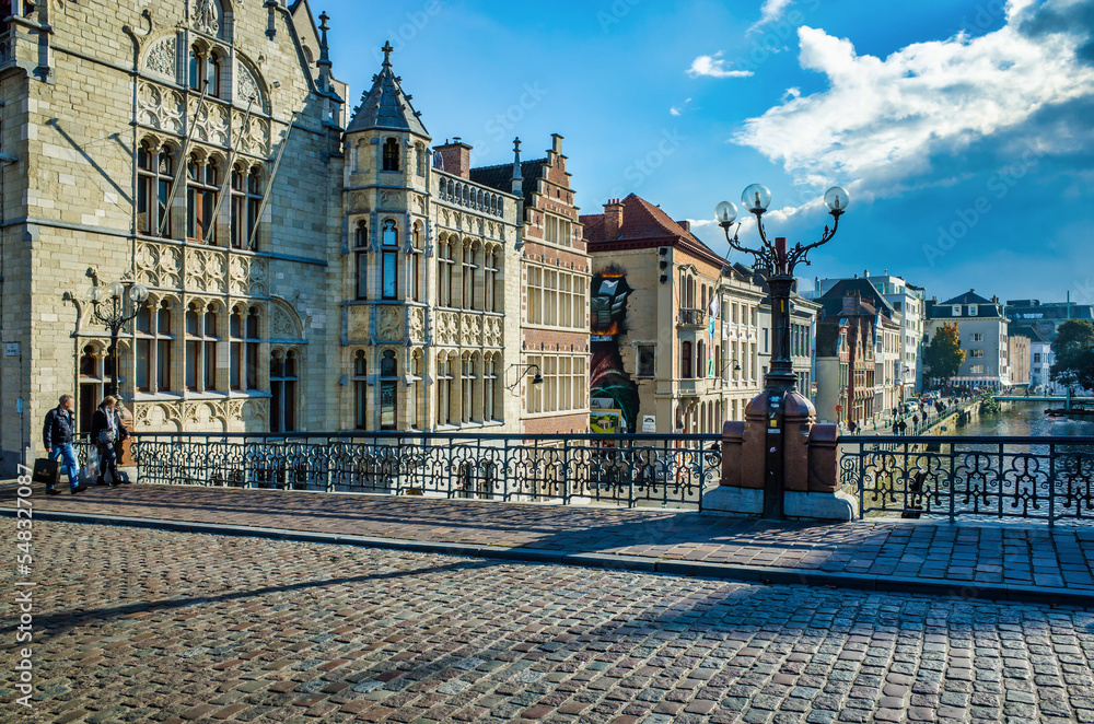 Historical center of Gent, Belgium