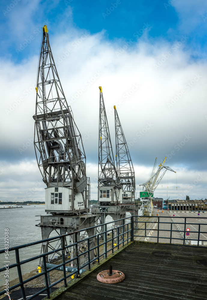 Cranes in Port of Antwerp
