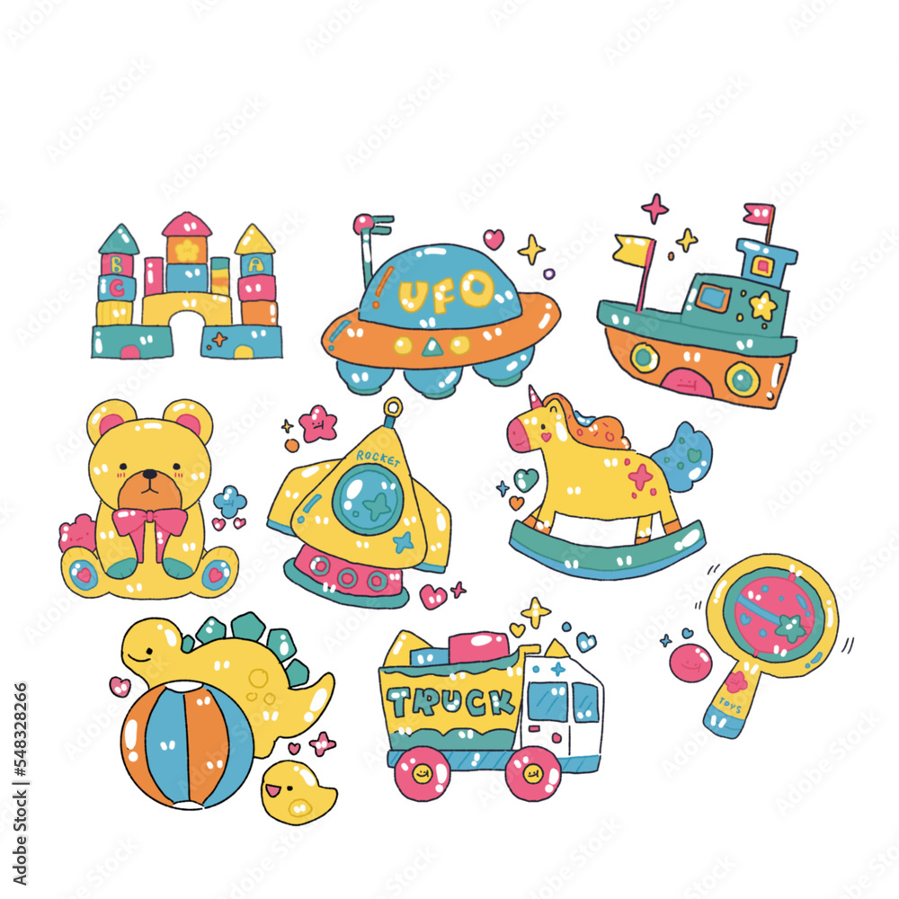 set of toys
set of toys