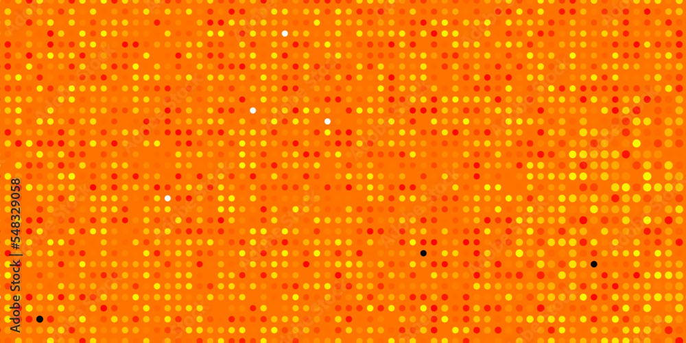 Light Orange vector backdrop with circles. Light Orange vector backdrop with circles.
