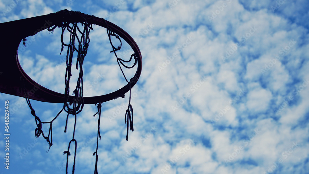 A basketball hoop A basketball hoop