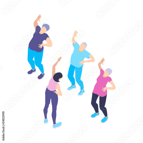 Isometric Group Aerobics Composition