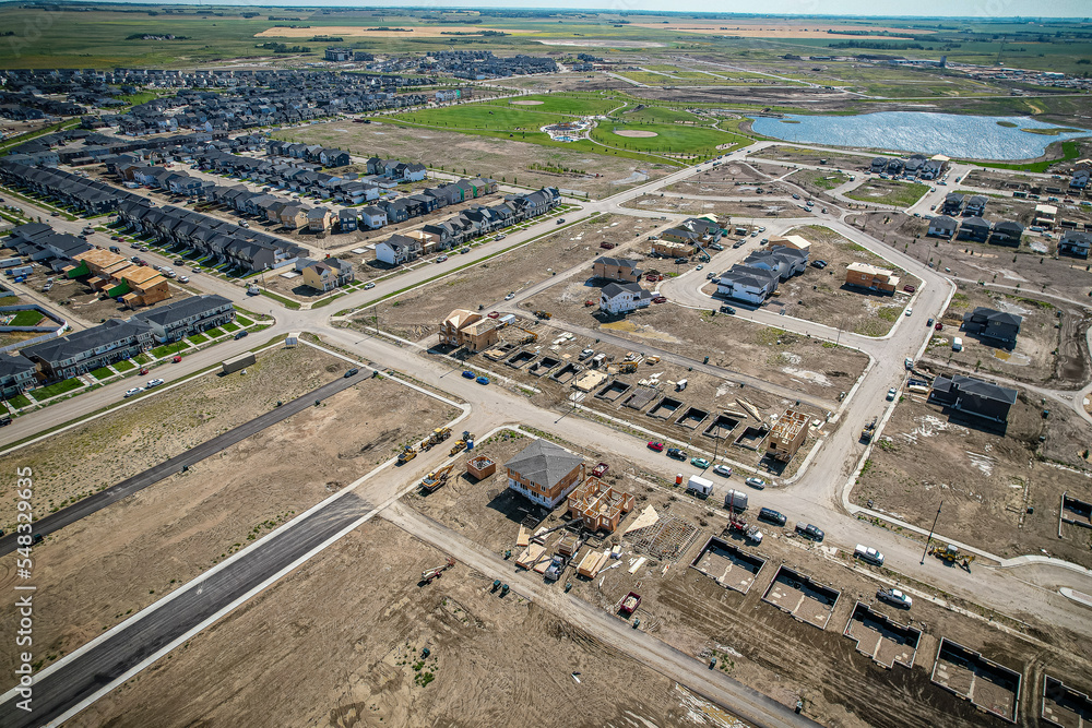 Arial of Saskatoon's newest neighborhood Brighton Arial of Saskatoon's newest neighborhood Brighton