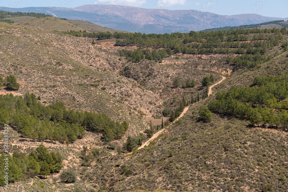 mountainous landscape in the south of spain