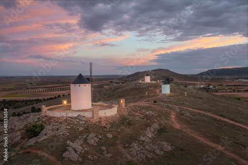 Windmills. These iconic towers over their skylines of la Mancha. 