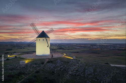 Windmills. These iconic towers over their skylines of la Mancha. 