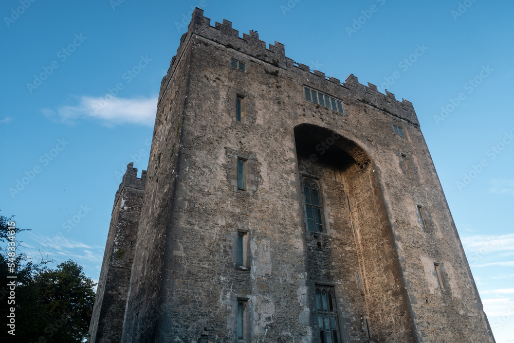 The historical Bunratty Castle at County Clare, Ireland