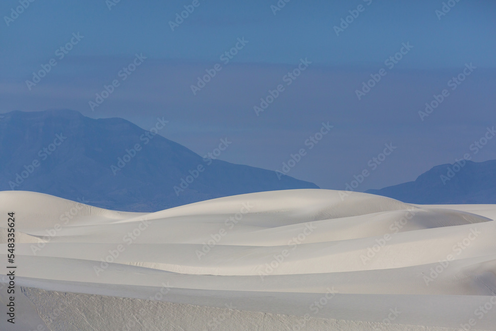 White sand dunes