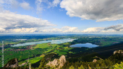 Blick über Forggensee und Bannwaldsee photo