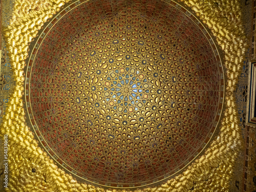 The Hall of Ambassadors golden ceiling, Alcazar of Seville