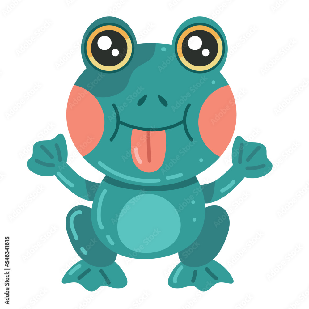 Obraz premium cute toad animal