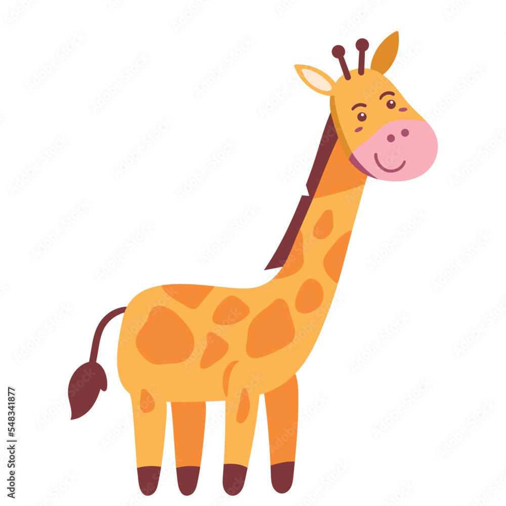 Fototapeta premium cute giraffe animal