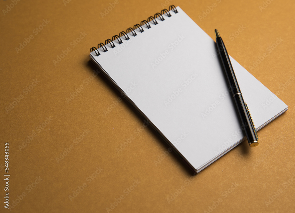 Notepad and pen Notepad and pen
