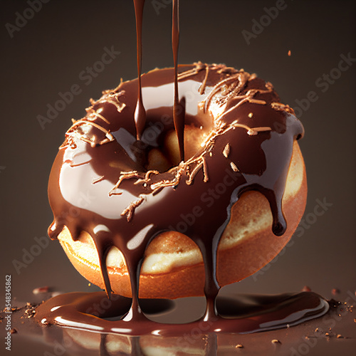 Billede på lærred chocolate donuts