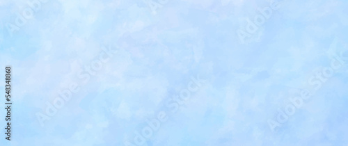 Blue vector watercolor art background for cover, cards, flyers, poster, wallpaper. Christmas illustration for design. Hand drawn painted abstract backdrop. Happy New Year! Empty blank.