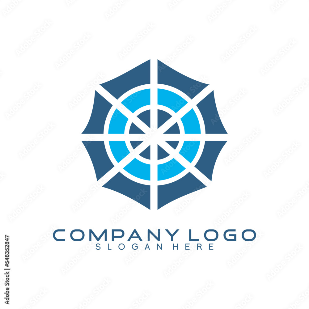 Umbrella view from above logo design vector illustration. The logo can be used for insurance and marketing businesses. Umbrella view from above logo design vector illustration. The logo can be used for insurance and marketing businesses.