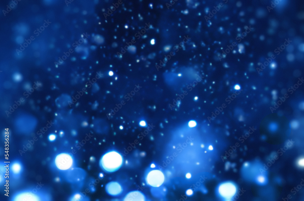 dark blue christmas holiday new year lights snow bokeh overlay background