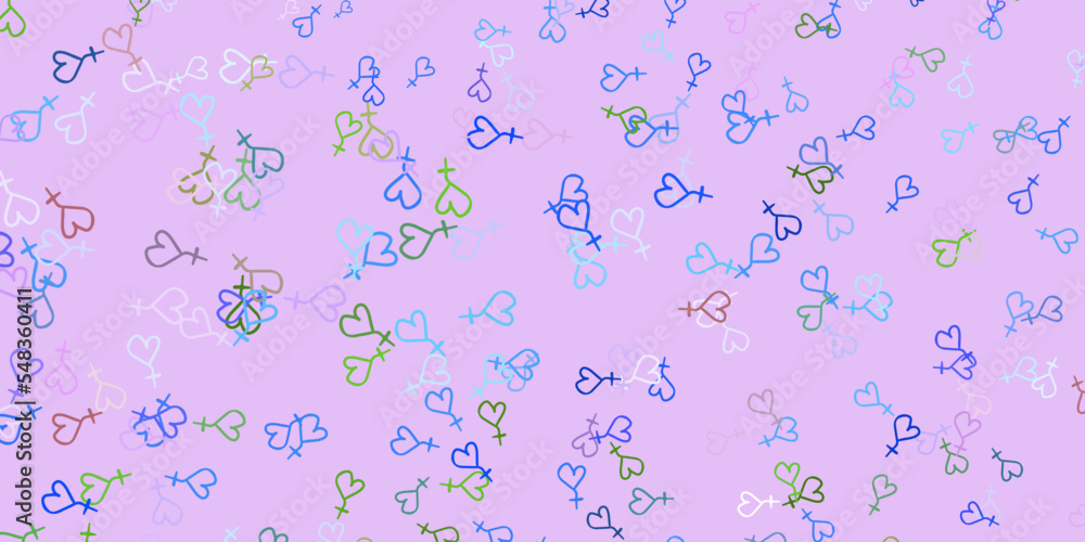 Light Blue, Red vector backdrop with woman's power symbols. Light Blue, Red vector backdrop with woman's power symbols.