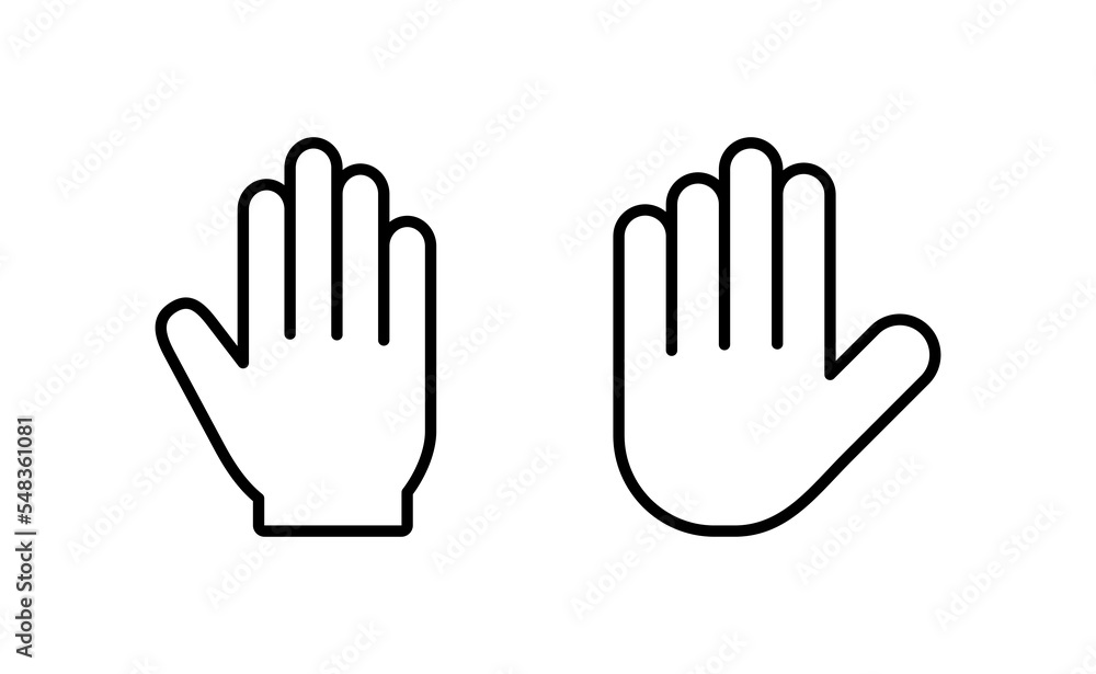 Hand icon vector for web and mobile app. hand sign and symbol. hand gesture Hand icon vector for web and mobile app. hand sign and symbol. hand gesture