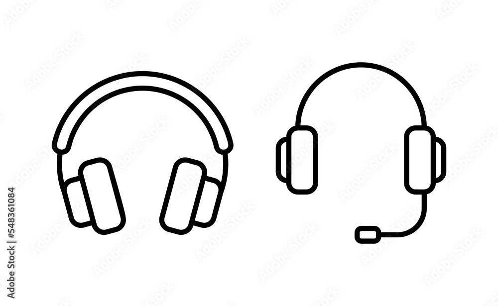 Headphone icon vector for web and mobile app. headphone sign and symbol Headphone icon vector for web and mobile app. headphone sign and symbol