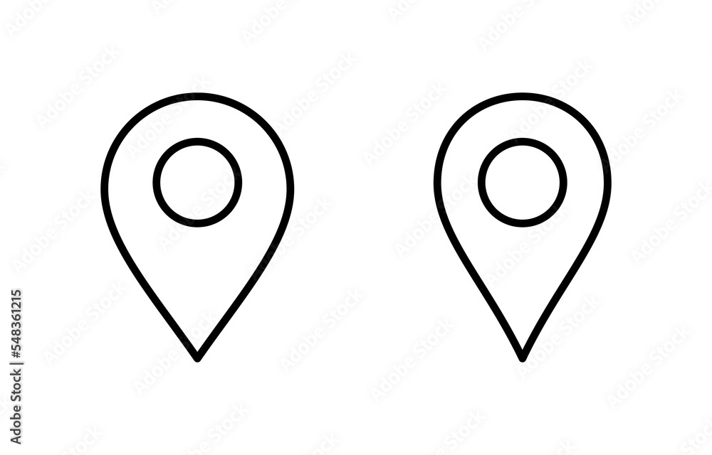 Pin icon vector for web and mobile app. Location sign and symbol. destination icon. map pin Pin icon vector for web and mobile app. Location sign and symbol. destination icon. map pin