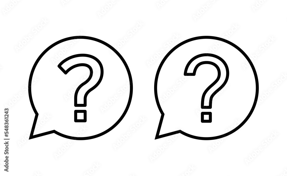 Question icon vector for web and mobile app. question mark sign and symbol Question icon vector for web and mobile app. question mark sign and symbol