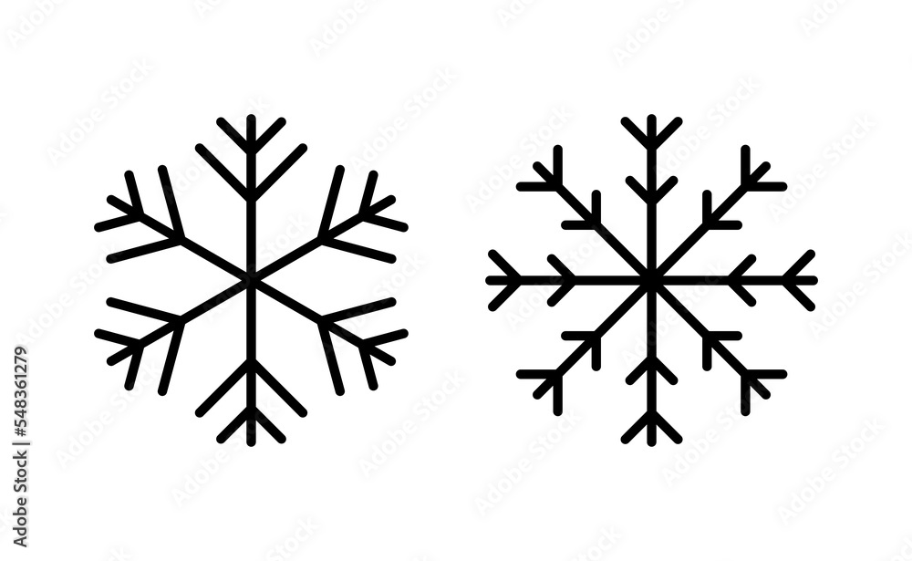 Snow icon vector for web and mobile app. snowflake sign and symbol Snow icon vector for web and mobile app. snowflake sign and symbol