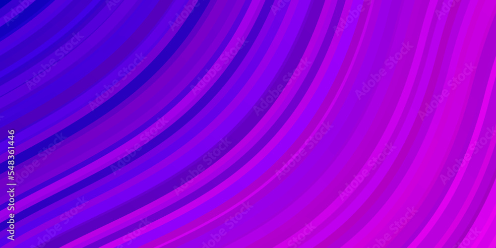 Obraz premium Light Purple, Pink vector layout with curves.