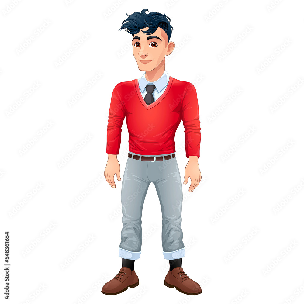Fototapeta premium avatar man fashion