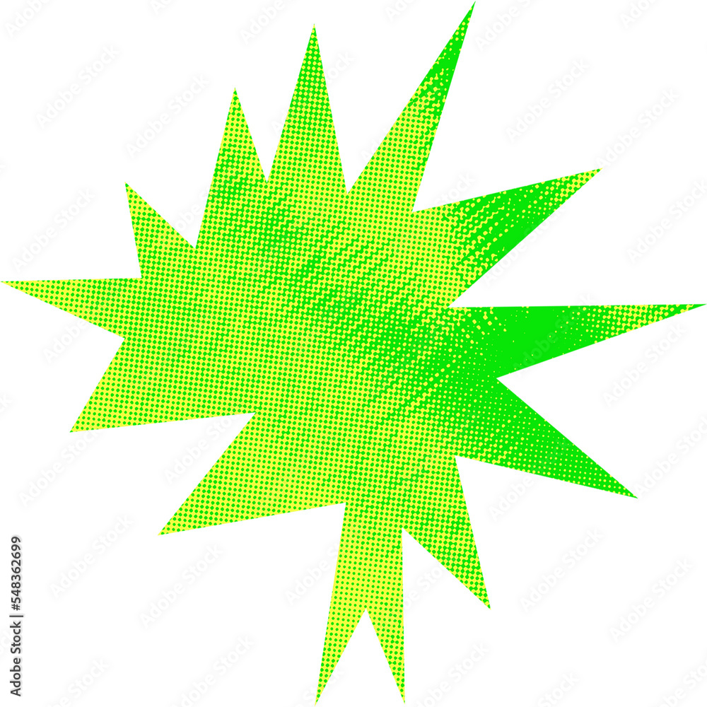 Abstract transparent halftone grunge burst shape. Abstract transparent halftone grunge burst shape.