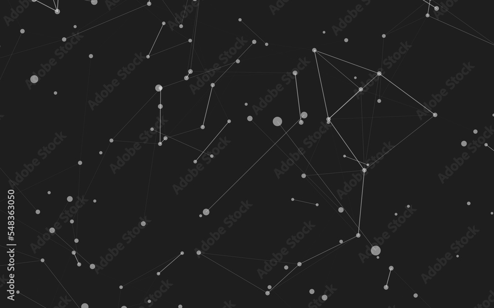 Abstract background. Molecules technology with polygonal shapes, connecting dots and lines. Connection structure. Big data visualization. Abstract background. Molecules technology with polygonal shapes, connecting dots and lines. Connection structure. Big data visualization.