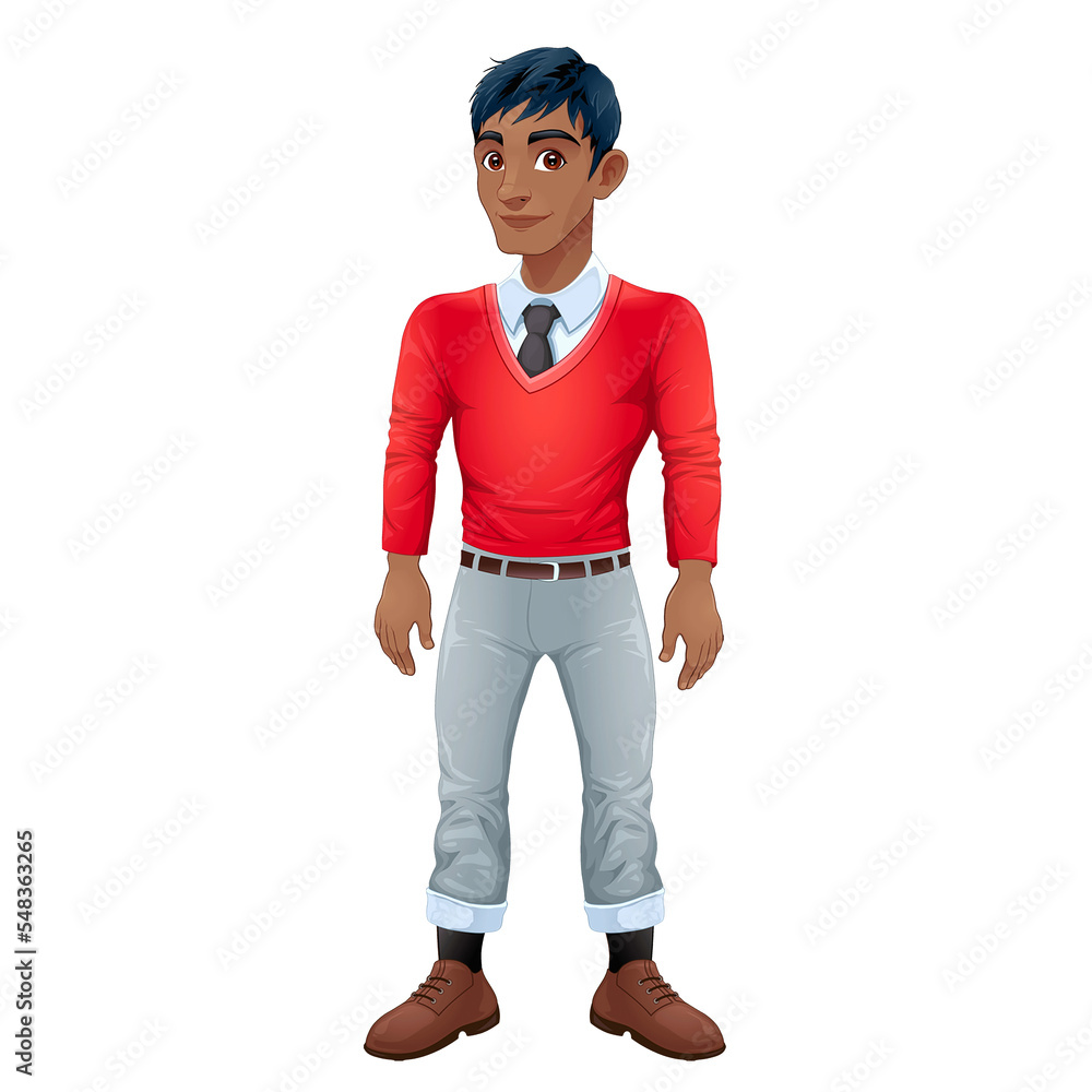 Fototapeta premium avatar man fashion