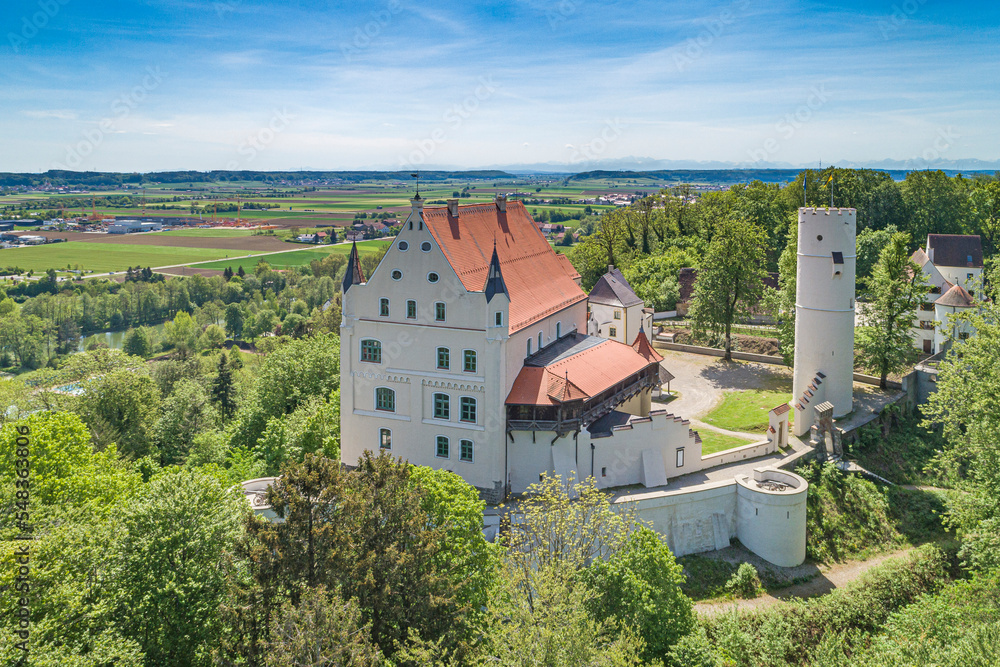 Germany, Bavaria, Allgäu, MIndelheim, Mindelburg castle