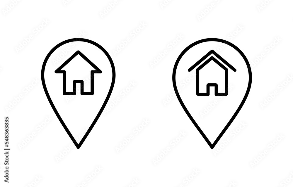Address icon vector for web and mobile app. home location sign and symbol. pinpoint Address icon vector for web and mobile app. home location sign and symbol. pinpoint
