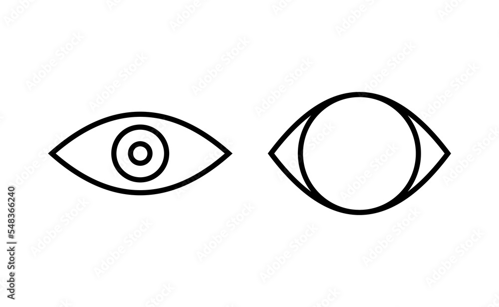 Eye icon vector for web and mobile app. Eye sign and symbol. Look and Vision icon. Eye icon vector for web and mobile app. Eye sign and symbol. Look and Vision icon.