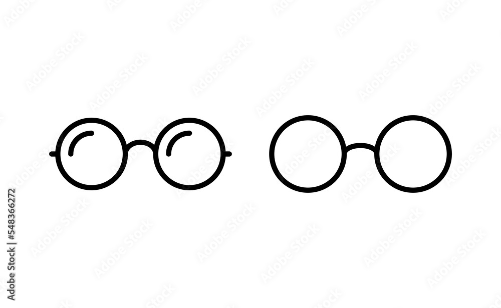 Glasses icon vector for web and mobile app. Glasses sign and symbol Glasses icon vector for web and mobile app. Glasses sign and symbol