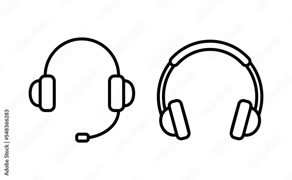 Headphone icon vector for web and mobile app. headphone sign and symbol Headphone icon vector for web and mobile app. headphone sign and symbol