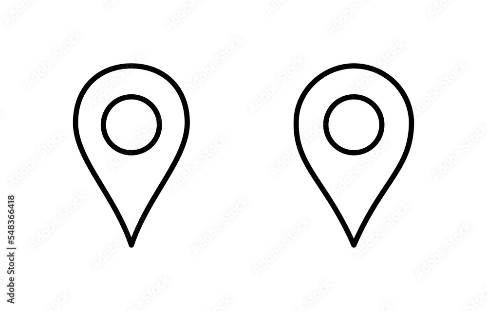 Pin icon vector for web and mobile app. Location sign and symbol. destination icon. map pin Pin icon vector for web and mobile app. Location sign and symbol. destination icon. map pin
