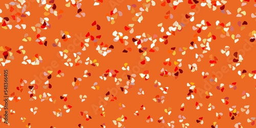 Light orange vector background with random forms.