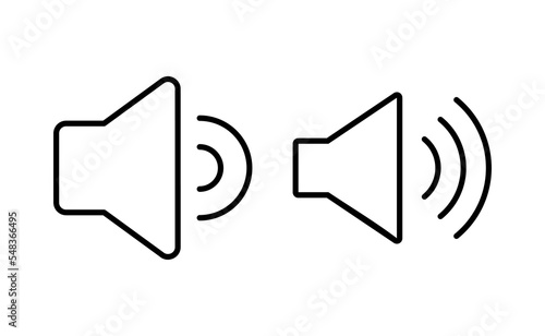 Speaker icon vector for web and mobile app. volume sign and symbol. loudspeaker icon. sound symbol