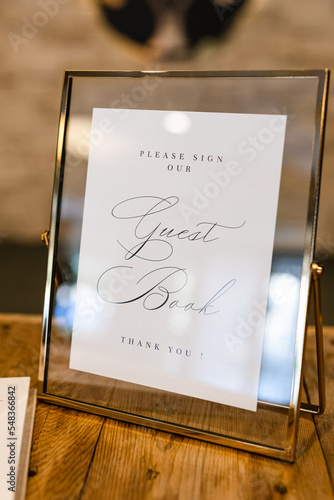 guest book sign