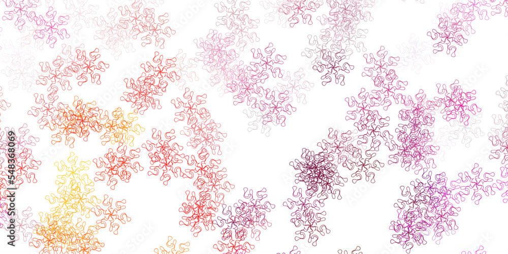 Light pink, yellow vector natural layout with flowers. Light pink, yellow vector natural layout with flowers.