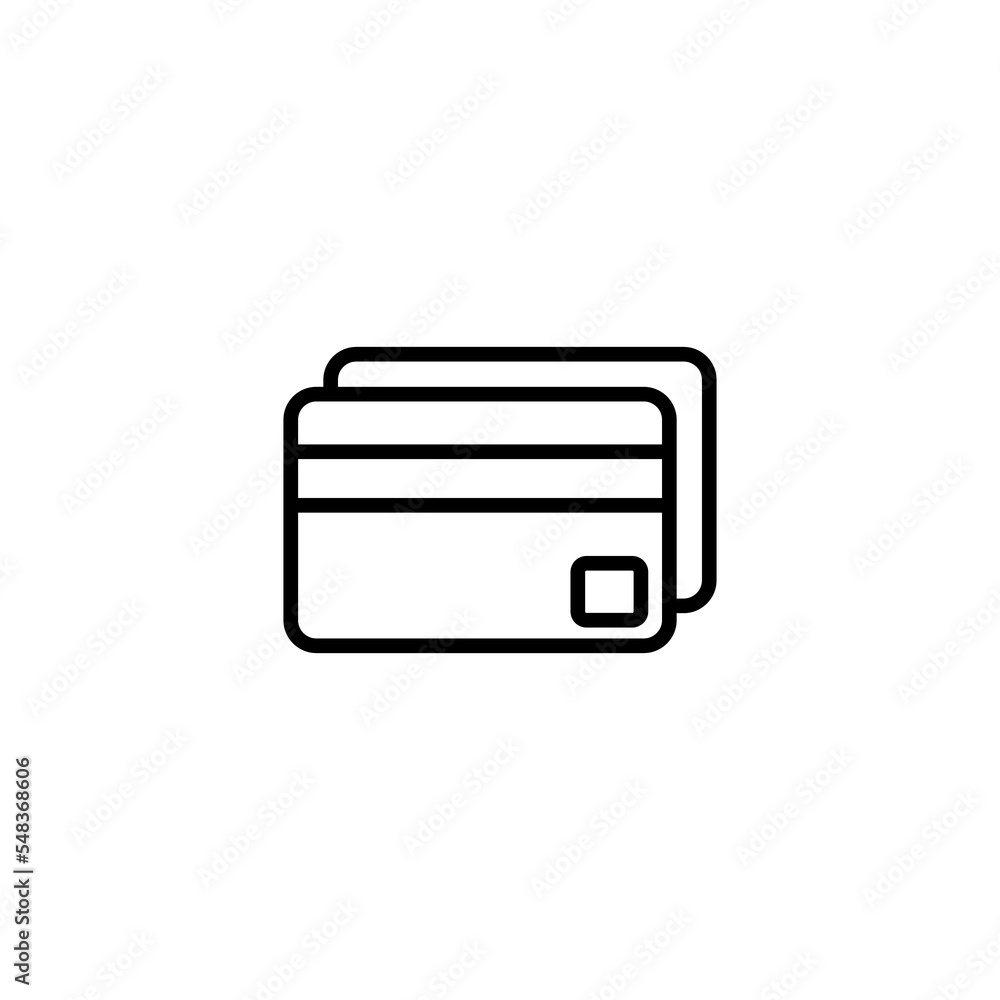 Credit card icon vector illustration. Credit card payment sign and symbol Credit card icon vector illustration. Credit card payment sign and symbol