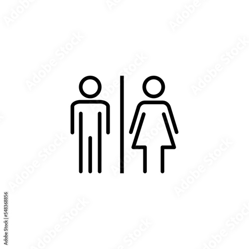 Toilet icon vector illustration. Girls and boys restrooms sign and symbol. bathroom sign. wc, lavatory