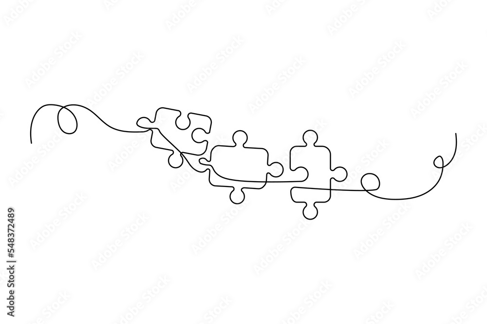Linear linepuzzles for game design. Single line. Jigsaw puzzle. Vector illustration. stock image. Linear linepuzzles for game design. Single line. Jigsaw puzzle. Vector illustration. stock image.