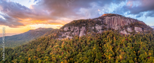 Photography Autumn Sunset at Table Rock State Park - South Carolina