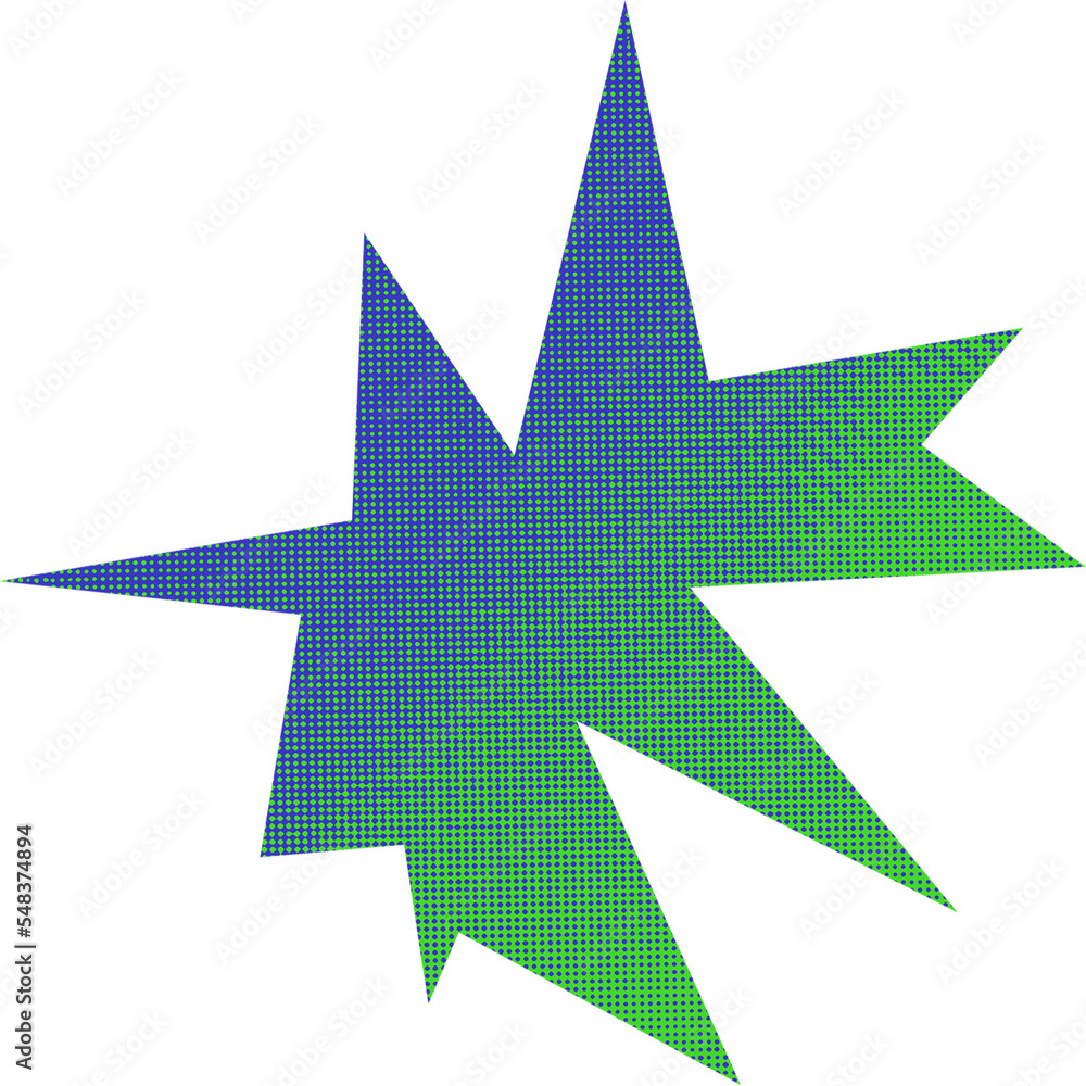 Abstract transparent halftone grunge burst shape. Abstract transparent halftone grunge burst shape.