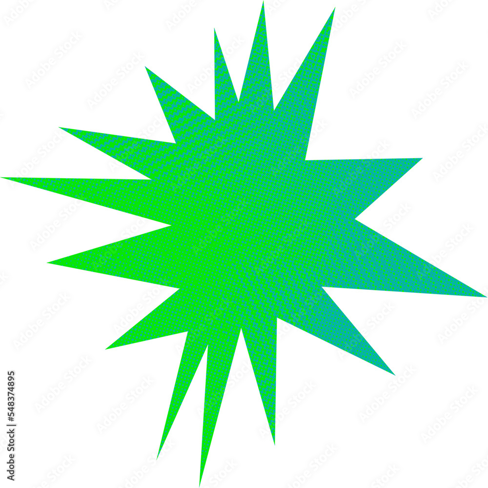 Abstract transparent halftone grunge burst shape. Abstract transparent halftone grunge burst shape.