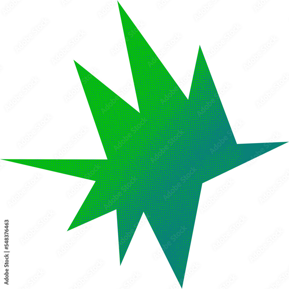 Obraz premium Abstract transparent halftone grunge burst shape.