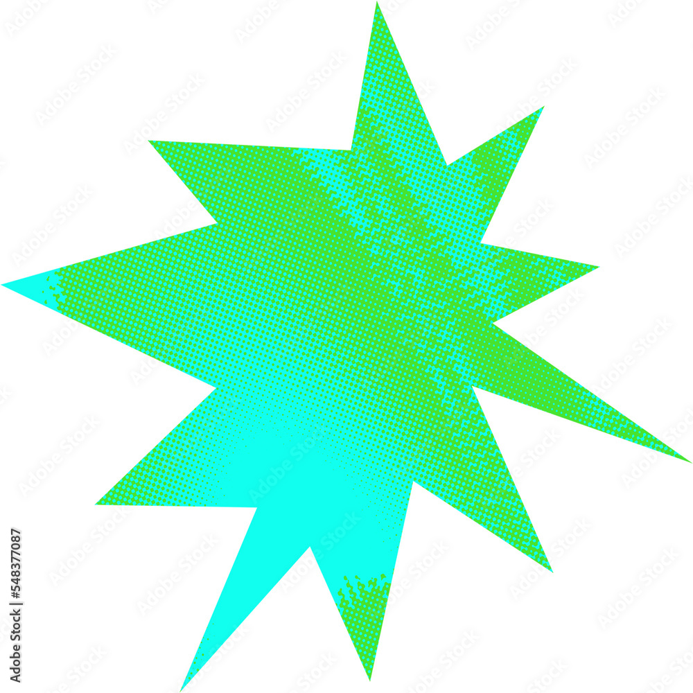 Abstract transparent halftone grunge burst shape. Abstract transparent halftone grunge burst shape.